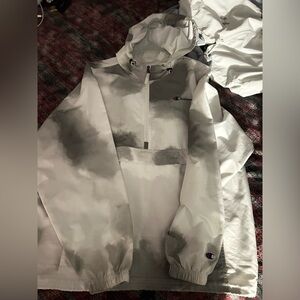 Champion White and Gray Pullover